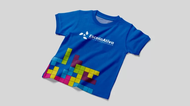 Camiseta Azul Frente
