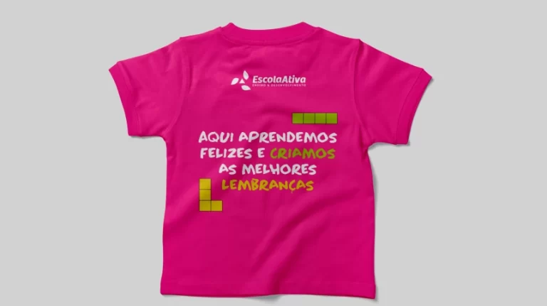 Camiseta Rosa Atrás